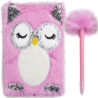 Fluffy Notebook - Owl