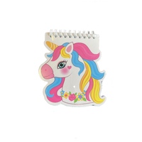 Spiral Notebook; White Unicorn