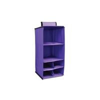 Dream Duffel Hanging Shelf Shoe Caddy Purple Monochrome