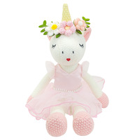 Eunice Knitted Unicorn Pink Dress