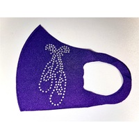 Mad Ally Child Face Mask Ballet Shoes; Purple