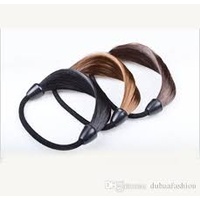 Mad Ally Ponytail Wrap Colour; Brown