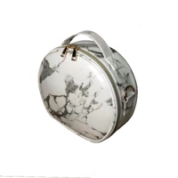 Oval Marble Make up case