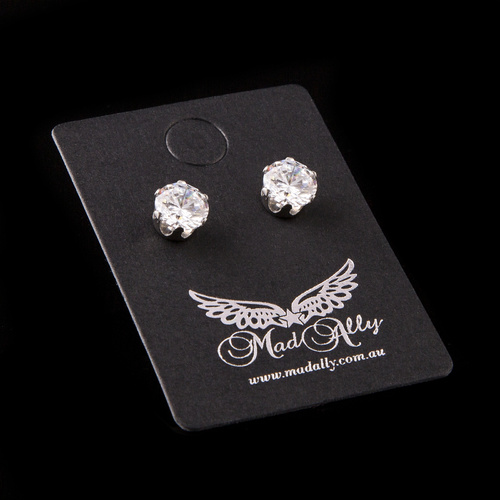Mad Ally Diamante Earrings 6mm