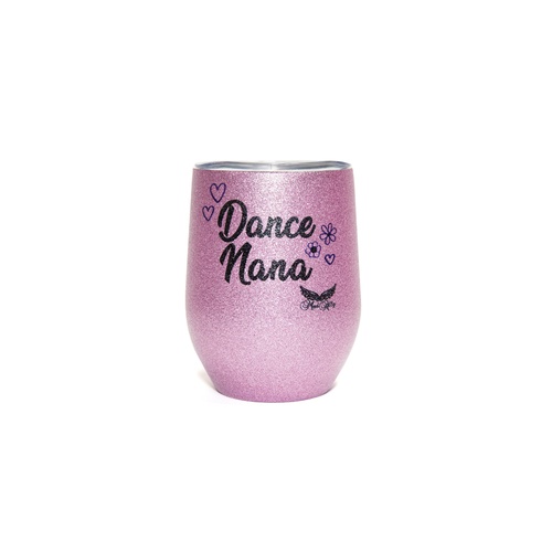 Mad Ally Stemless Glitter Cup Dance Nana Pink